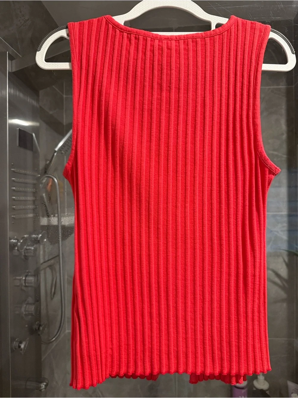 Free People Tilly Vest in Tomato Puree Color Size L
